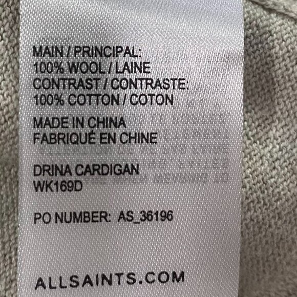 All Saints Elgar Fine Wool Cowl Neck Sweater - Picture 10 of 10